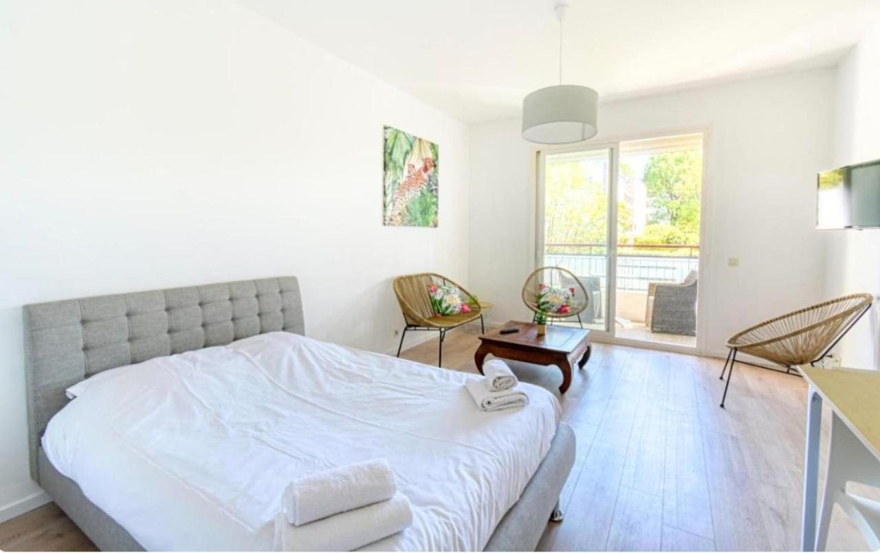 Superbe Studio Lumineux Sur Cannes Avec Terrasse ! A Quelques Minutes De La Celebre Rue D'Antibes ! Luaran gambar