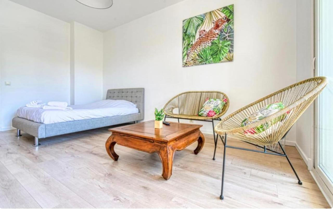 Superbe Studio Lumineux Sur Cannes Avec Terrasse ! A Quelques Minutes De La Celebre Rue D'Antibes ! Luaran gambar